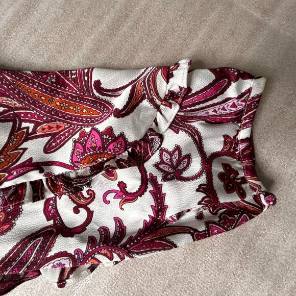Liz Claiborne Women's Paisley Blouse Large - Picture 9 of 11
